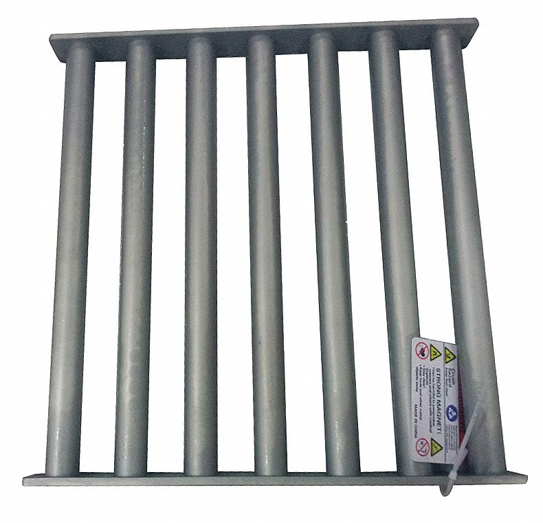 Grate Magnet: Rectangular Grate Magnet, Ceramic, 20 oz Max Magnetic Pull Strength