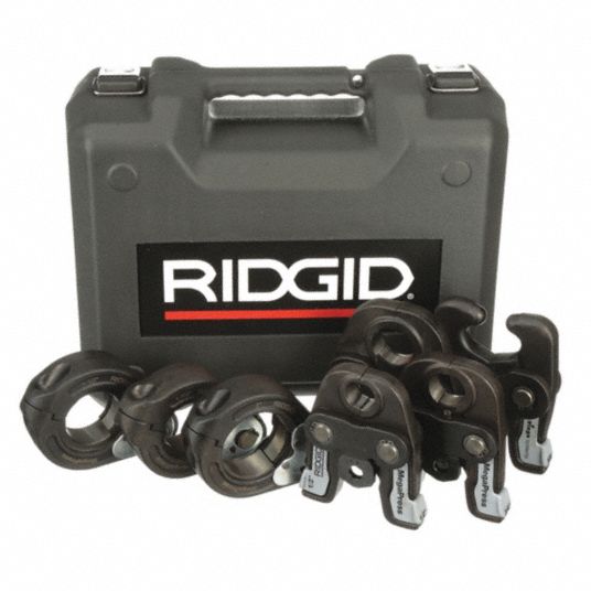 RIDGID, 1/2 in to 2 in Pipe, Stainless Steel, Press Jaw Kit