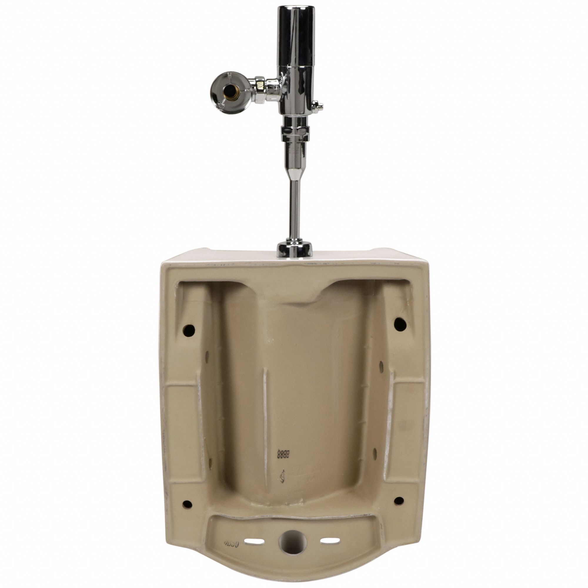 ZURN Vitreous China, White, Siphon Jet Urinal & Automatic Flush Valve