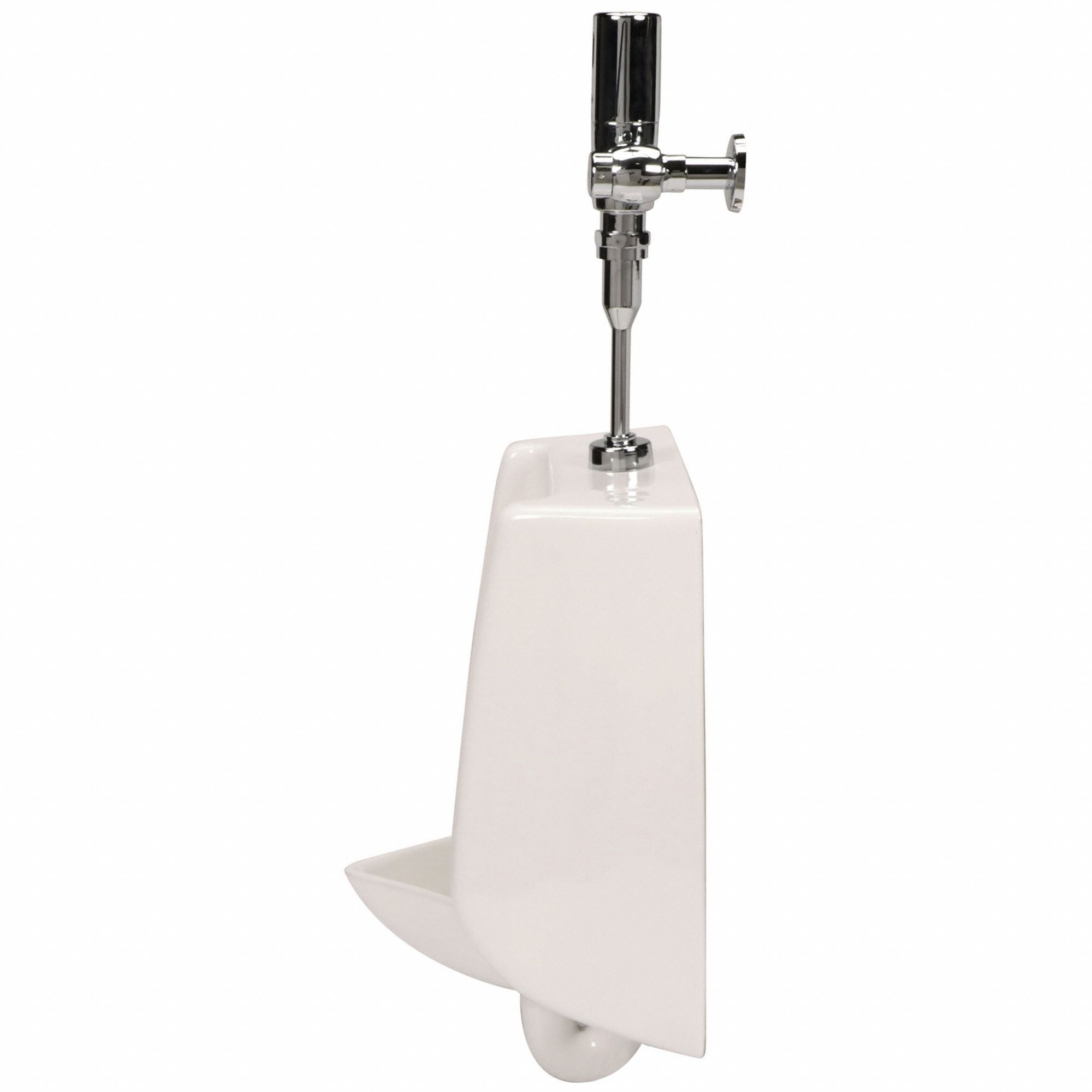 ZURN Vitreous China, White, Siphon Jet Urinal & Automatic Flush Valve