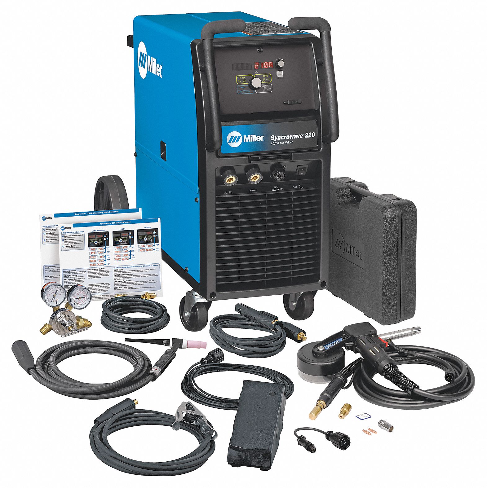 MILLER ELECTRIC MIG/TIG Welder, Syncrowave 210 Series, Input Voltage ...