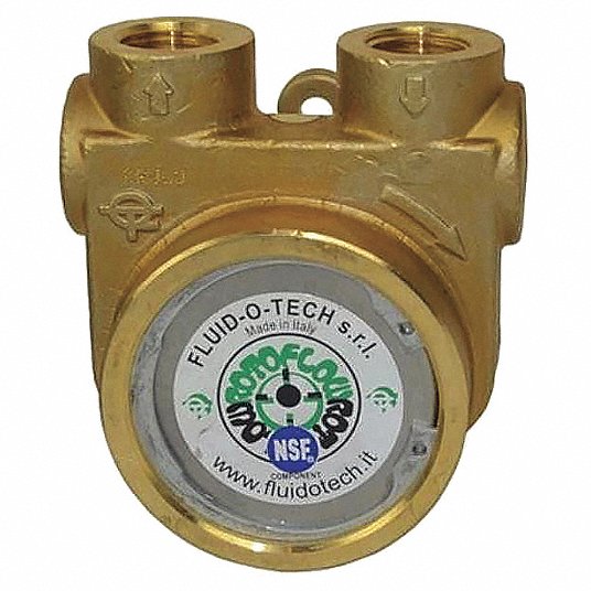 FLUID-O-TECH, Brass, 295 gph Max. Flow Rate, Rotary Vane Pump - 423J54|PA  1001 - Grainger
