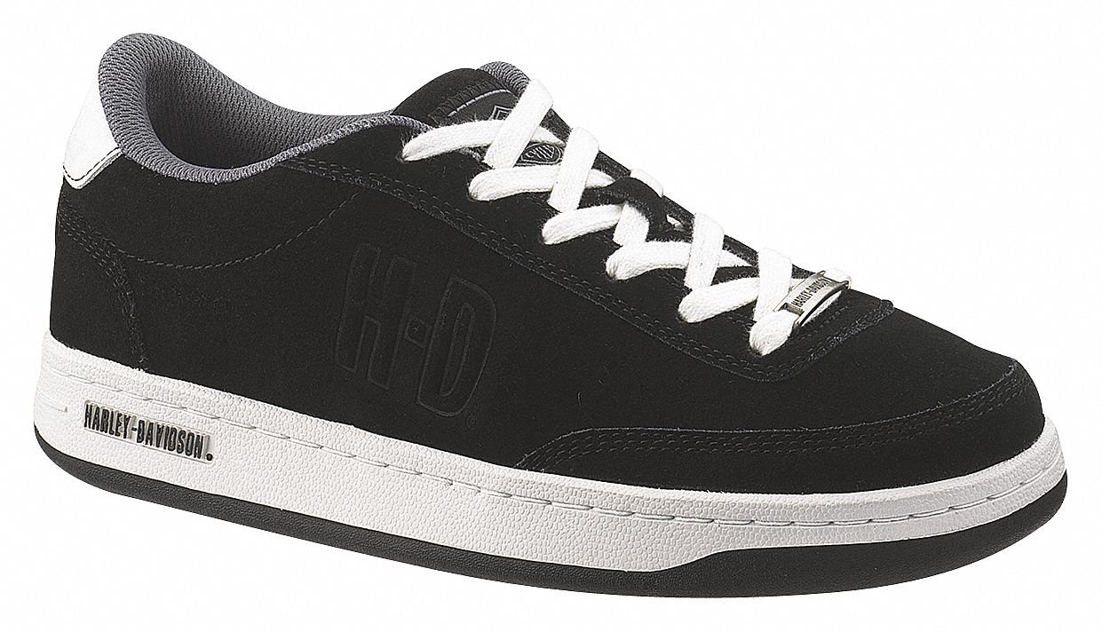 Work Shoe: Best Slip-Resist/Electrical Hazard (EH)/Flat Heel/Steel Toe, Medium, 1 PR
