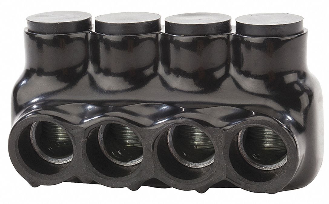 POLARIS Insulated Multitap Connector 4 Ports, 6 AWG Min. Conductor