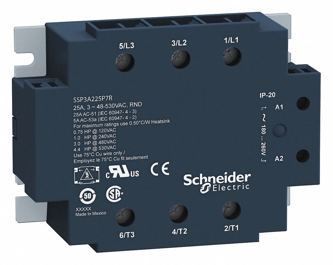 SCHNEIDER ELECTRIC Solid State Relay, Input or Control Voltage 30 to