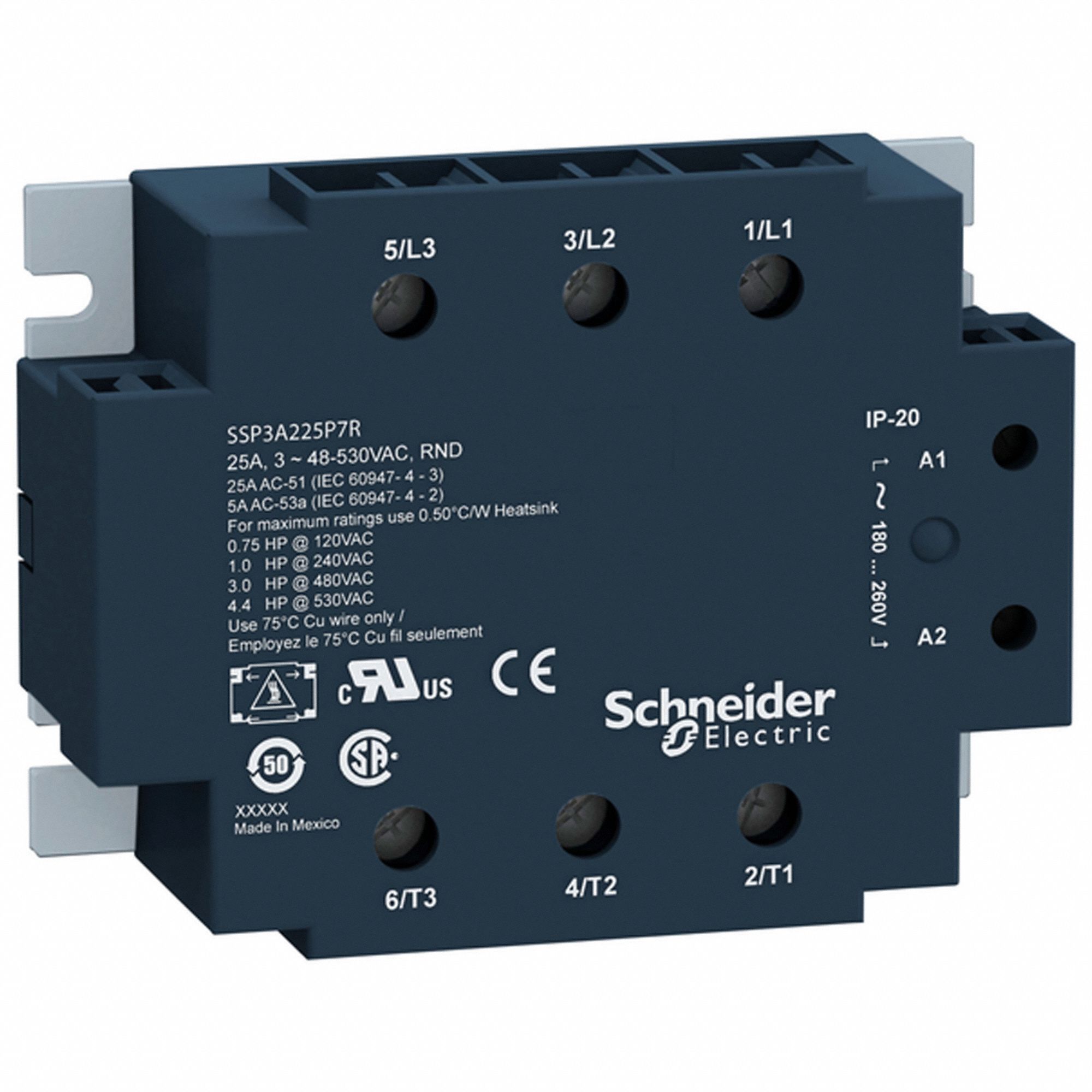 Solid State Relay: Surface Mounted, 50 A Max Output Current, SCR, AC Output