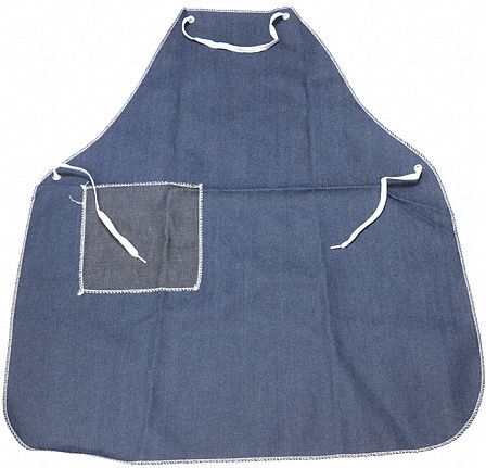 Apron, 36inLx36inW, Blue