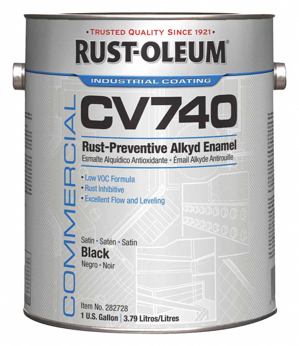 RUSTOLEUM 282728 Alkyd Enamel Paint,Black,1 gal. 20066267858 eBay