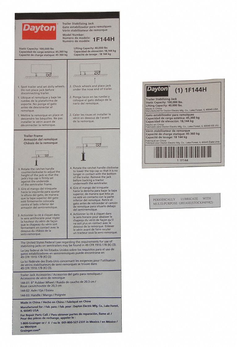 Informational Label, Information Label