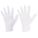 INSPECTION GLOVES, S (7), FINISHED HEM, CUT/SEWN, COTTON, 8 IN LENGTH, WHT, 12 PK