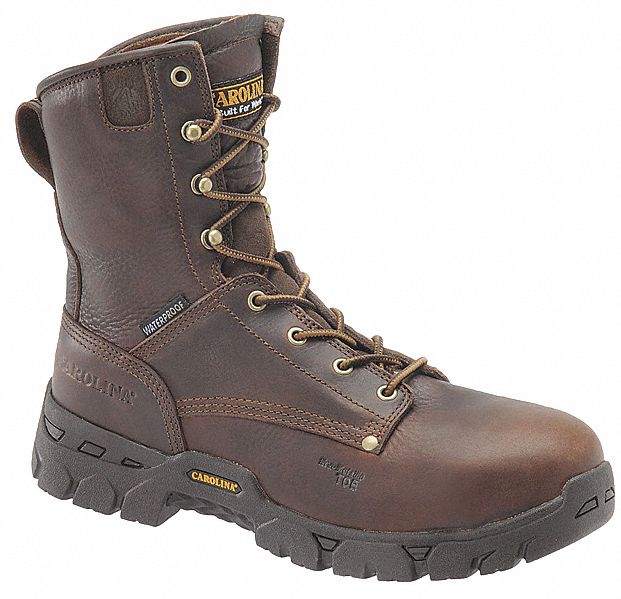 8 in Work Boot, 14, EE, Men's, Brown, Composite Toe Type, 1 PR - Grainger