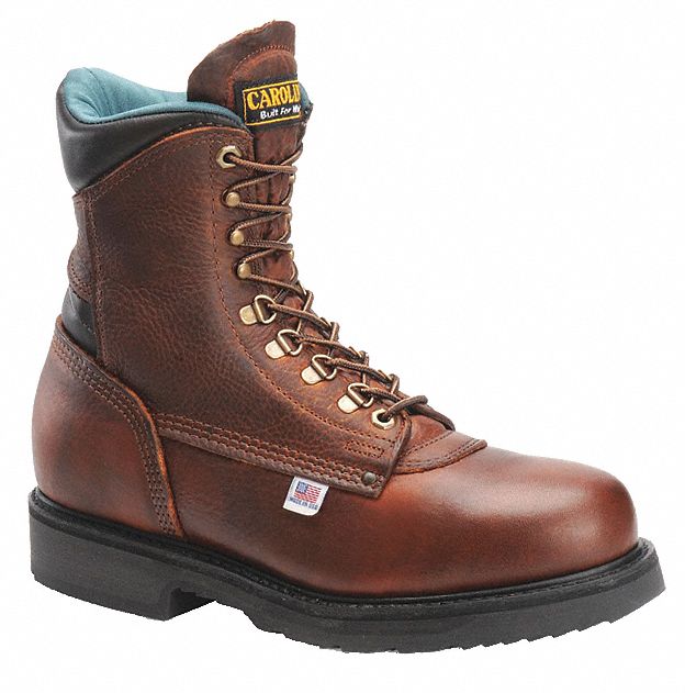 CAROLINA SHOE 8 in Work Boot, 11-1/2, 4E, Men's, Brown, Steel Toe Type ...