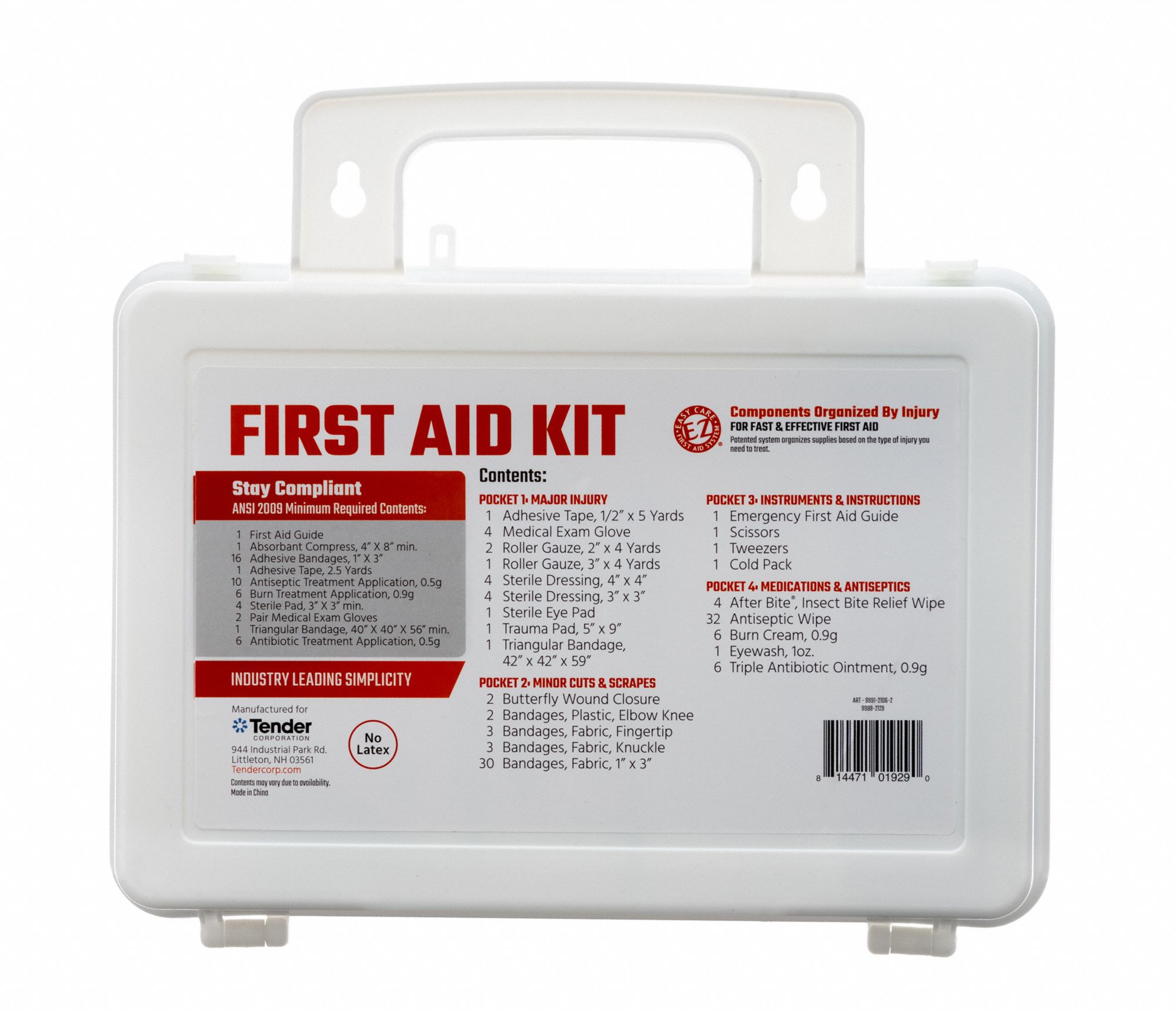 First Aid Only 89 Piece Plastic First Aid Kit, ANSI Compliant – Walmart  Inventory Checker – BrickSeek