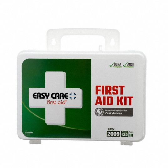 First Aid Kit, Plastic Case, Industrial, 25 Person Genuine First Aid 9999-2129