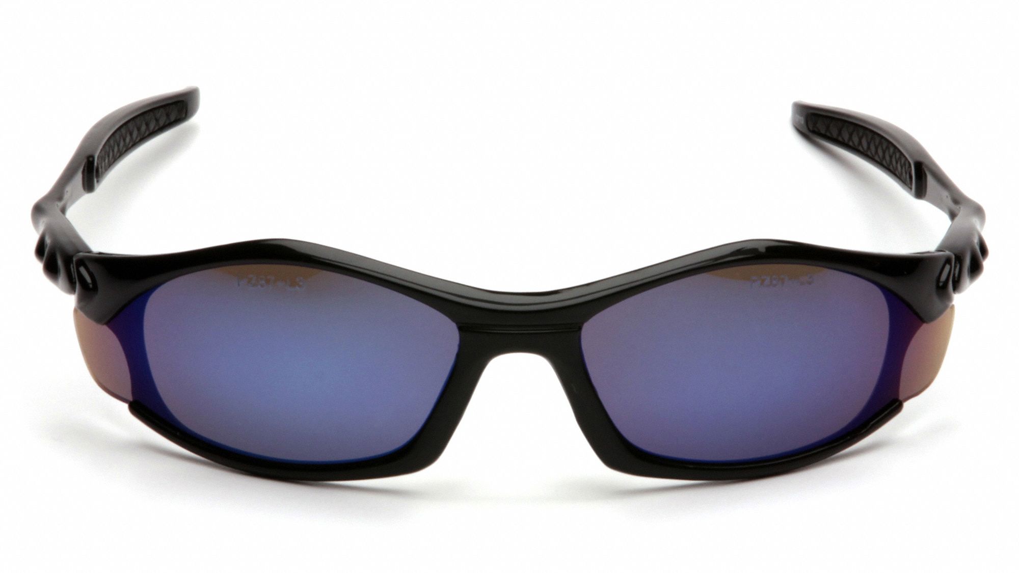 PYRAMEX Solara ScratchResistant Safety Glasses , Blue Mirror Lens