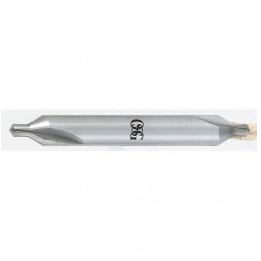 OSG Carbide Plain Center Drill, 60 °, 3/16 in 34YH862350050 Grainger