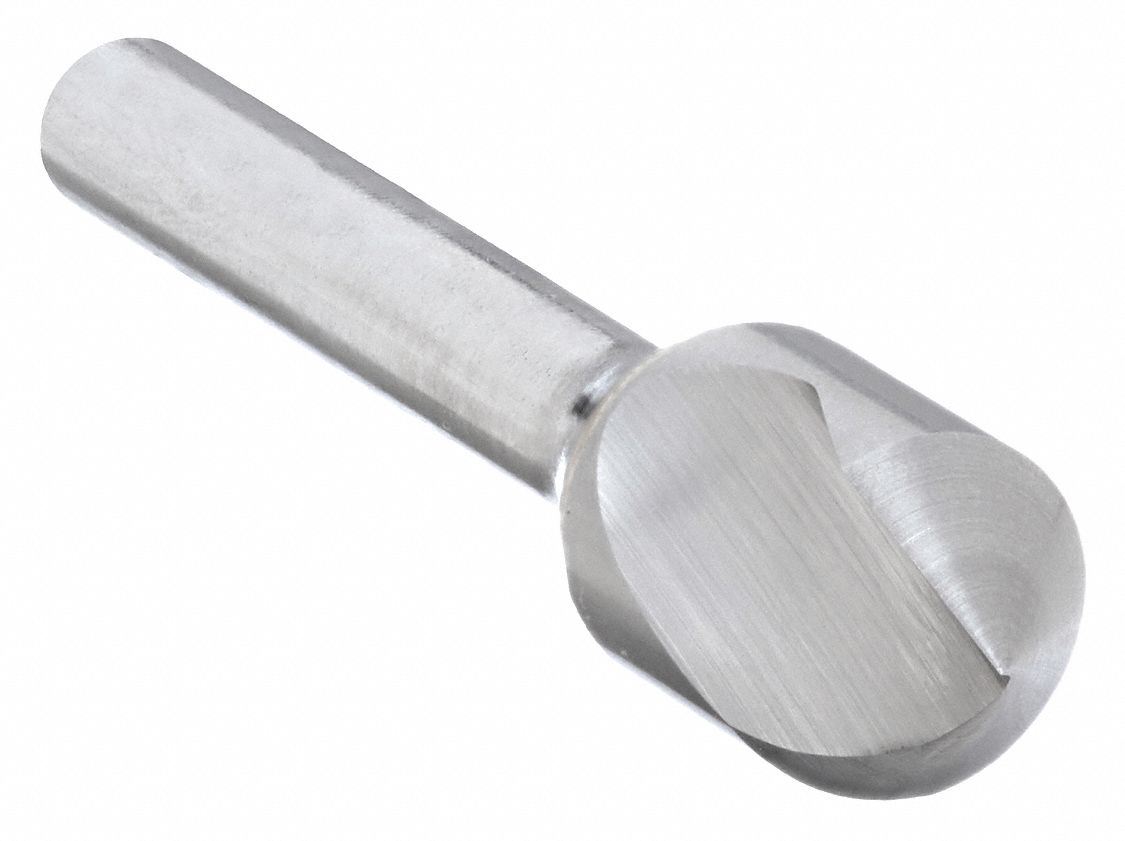 Countersink: 1 in Body Dia., 1/2 in Shank Dia., Bright (Uncoated) Finish, 3 in Overall Lg