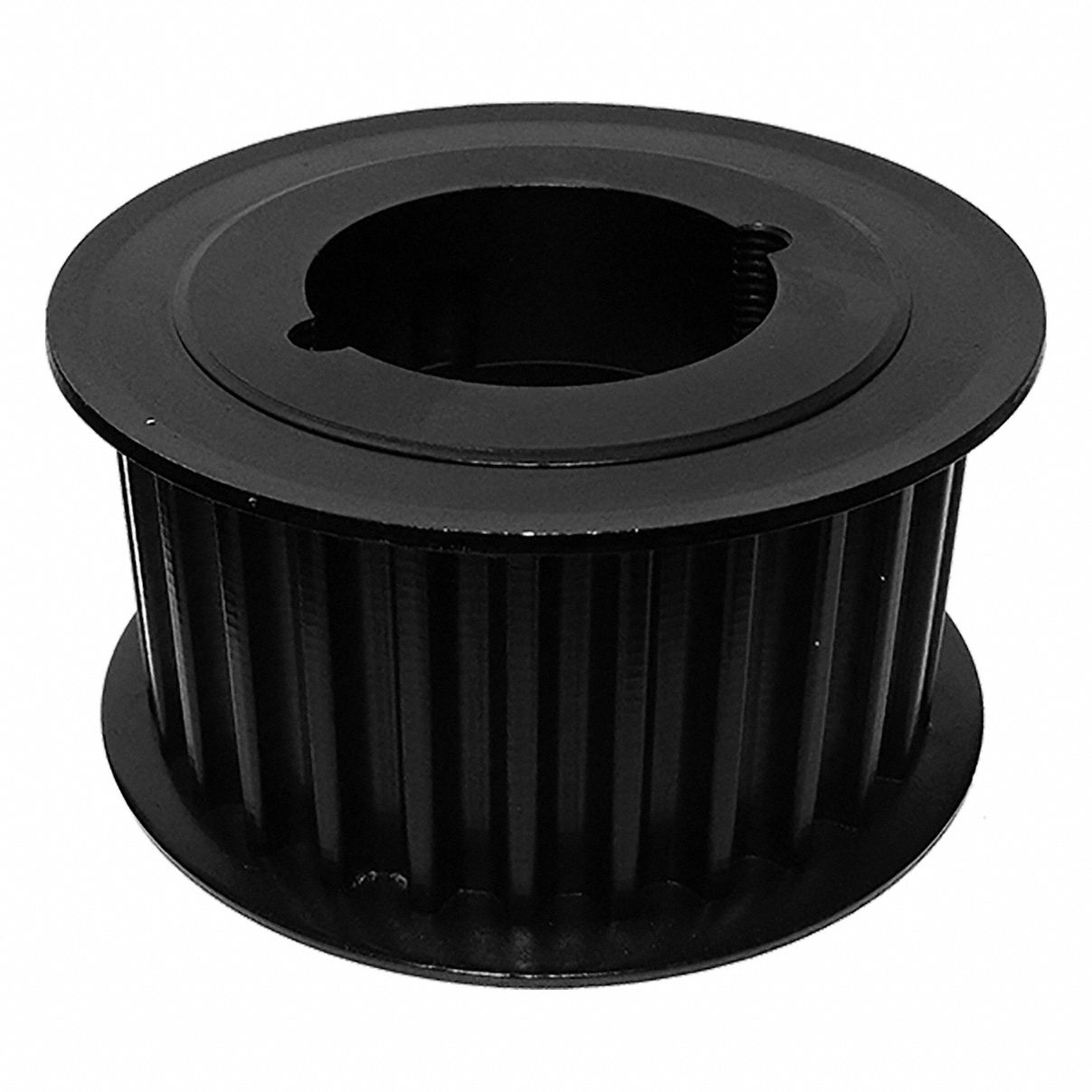 Timing Belt Pulley: Modified Curvilinear, Bushed, For GT Timing Belt Section