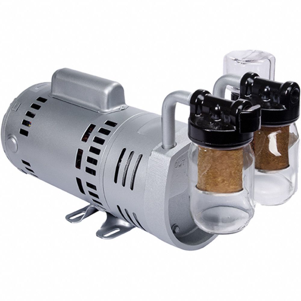 Vacuum Pump: 0.75 hp, 1 Phase, 100 to 110/220 to 240V AC/100 to 115/208 to 230V AC