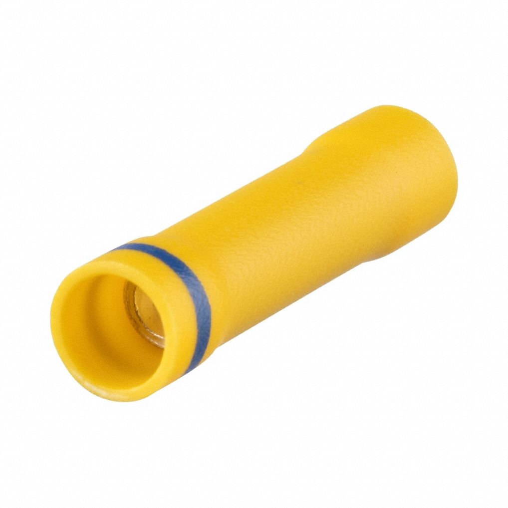 ButtSpliceConnector Yellow 10AWGMax PK25