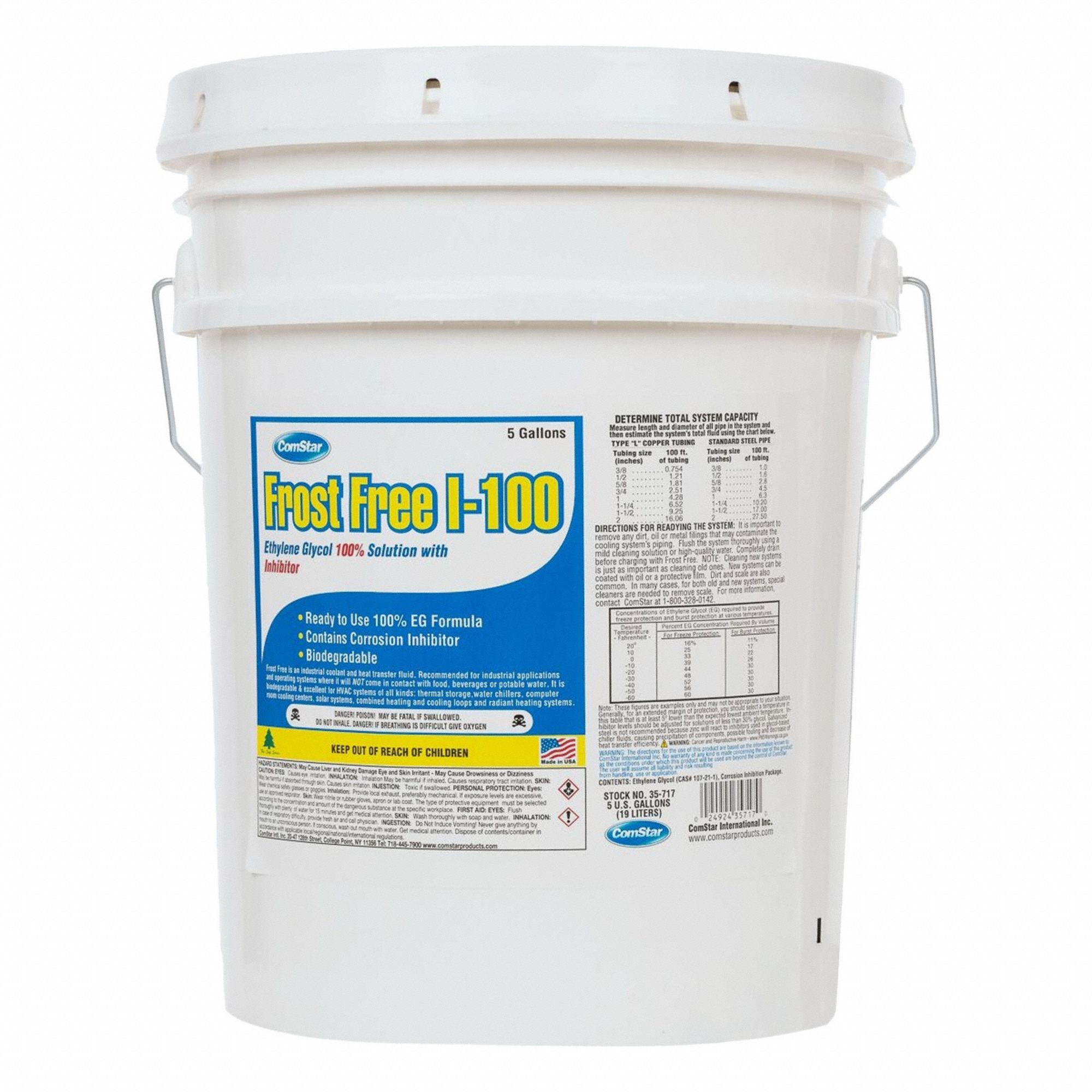 Frost Free I-100: Frost Free I-100, Not Food Safe, 100% Concentration, Clear, 5 gal Pail