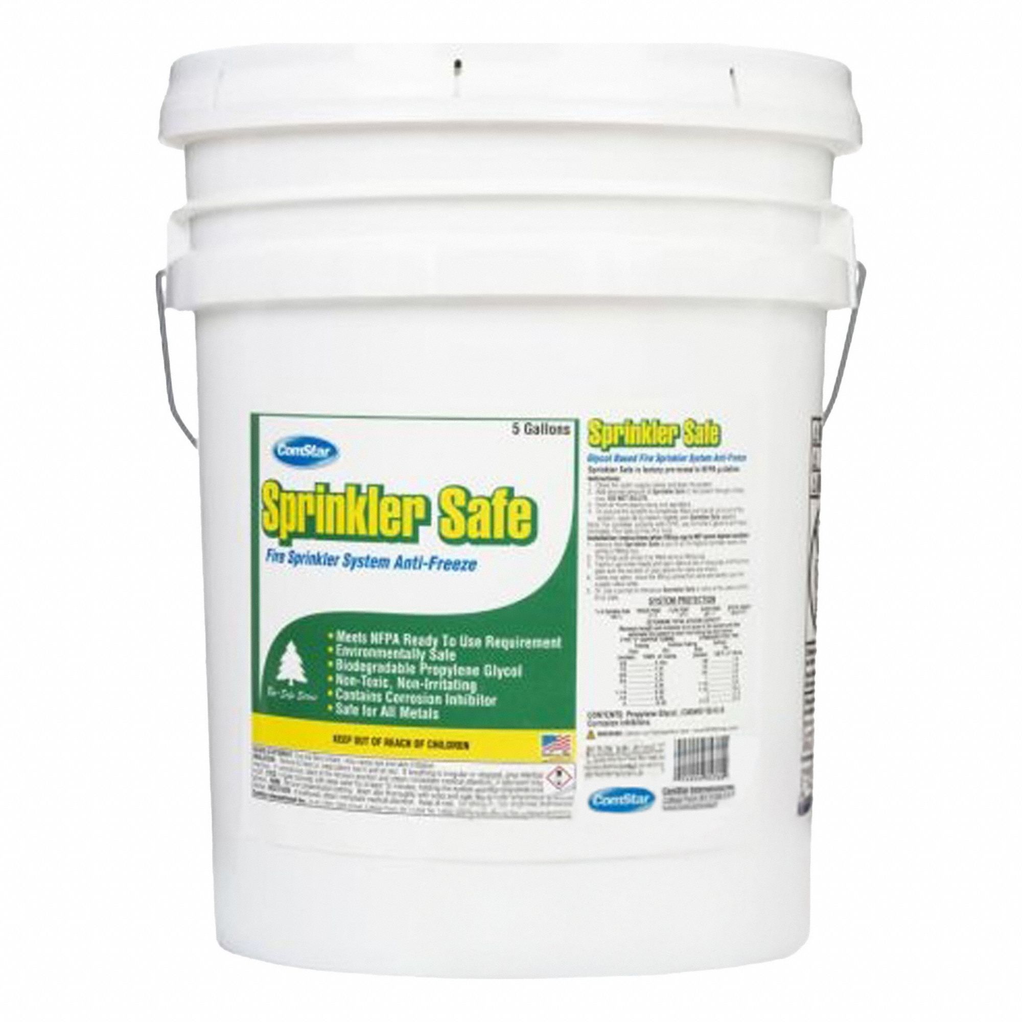 Antifreeze: 5 gal, Pail, -15°F Freeze Protection Temp, -60°F Burst Protection Temp