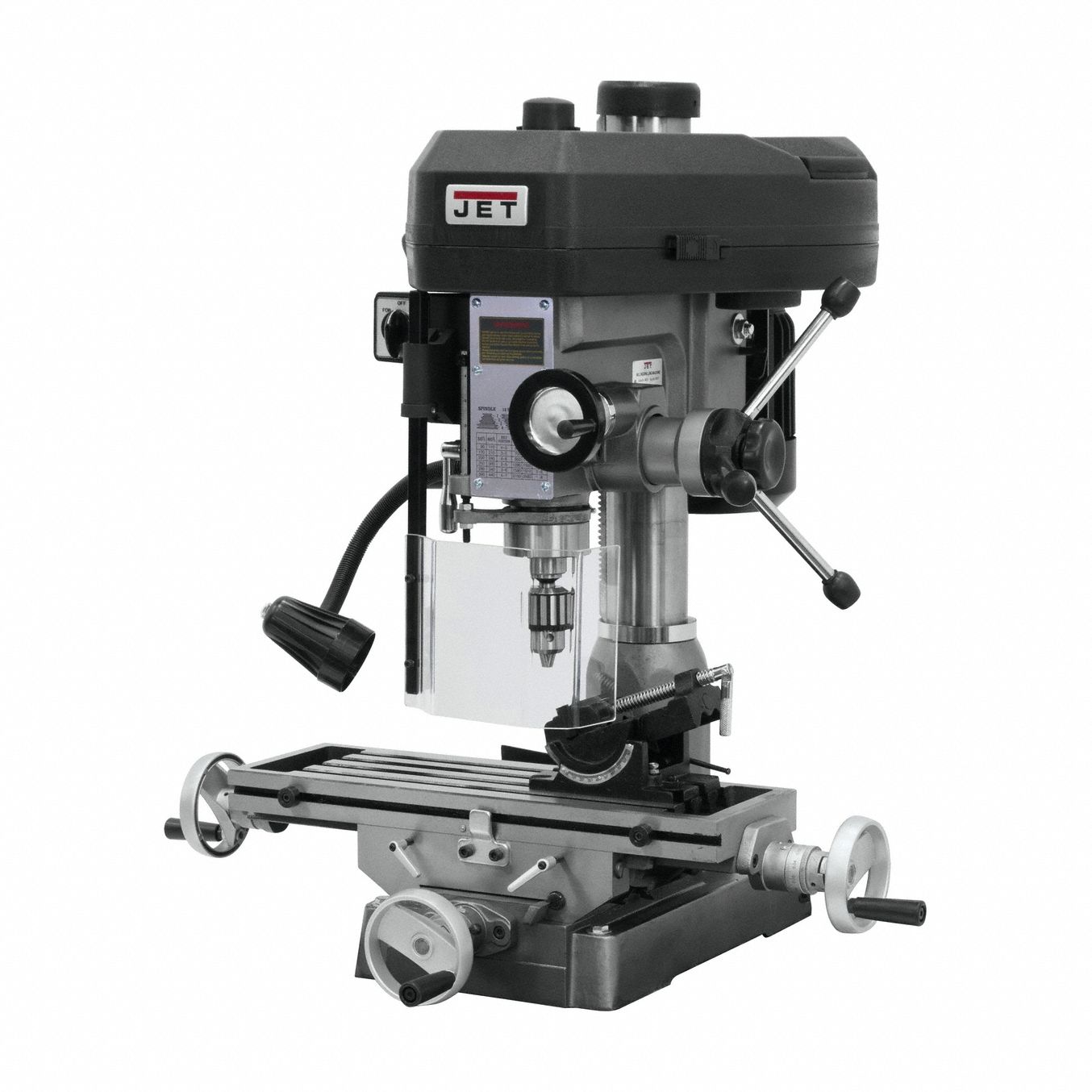 Mill Drill: JMD-15, Belt Drive, 1 hp, 115/230V, w/ Task Light
