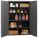 STORAGE CABINET, 48 IN X 24 IN X 72 IN, SWING HANDLE/KEYED, 14 GA PANEL THICK, FRAME