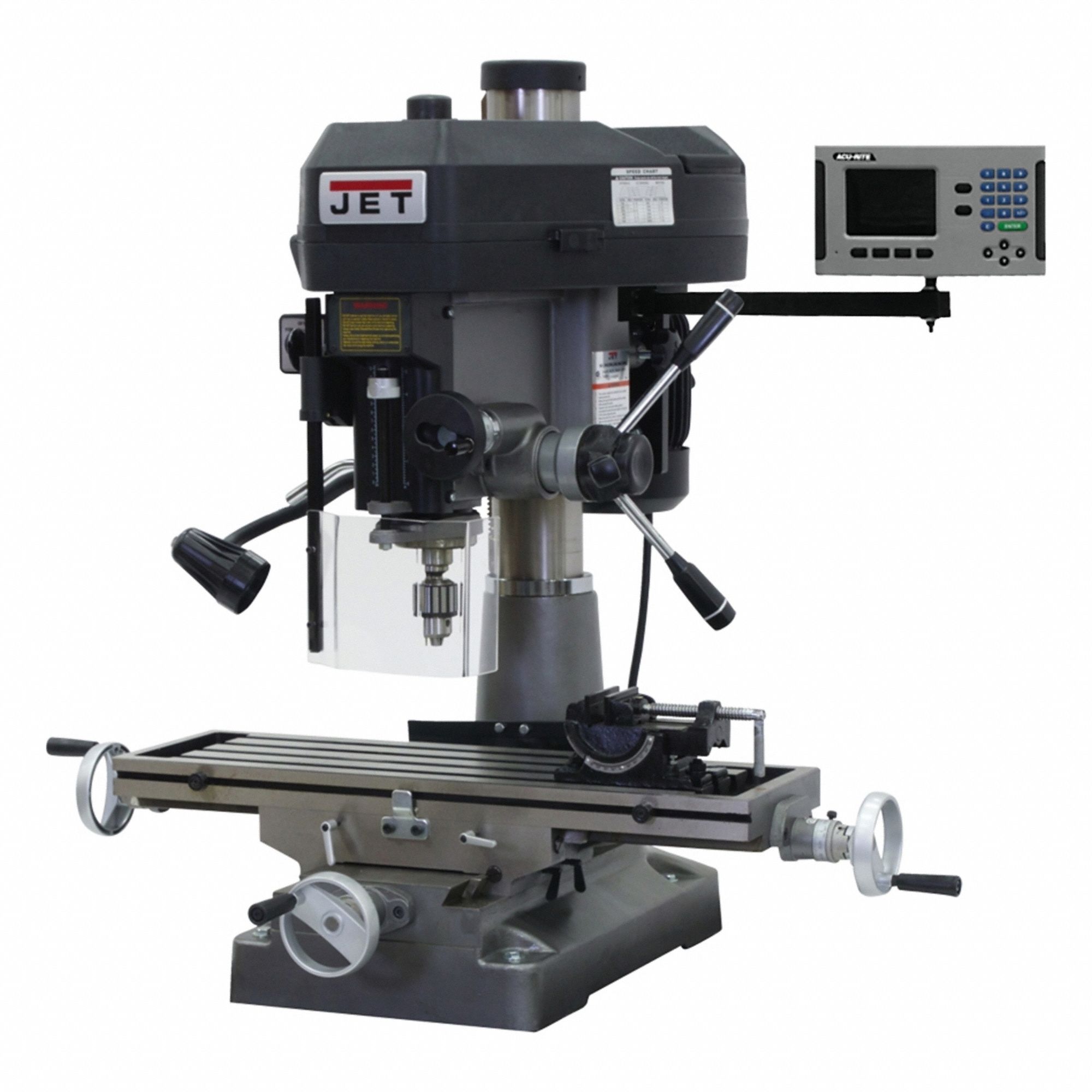 Mill Drill: JMD-18, Belt Drive, 2 hp, 115/230V, w/ DRO