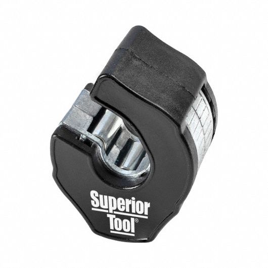 TUBE CUTTER, 1/2 IN TO 1/2 IN OD CUTTING CAPACITY, RATCHETING, 3 IN TOOL L, 35112