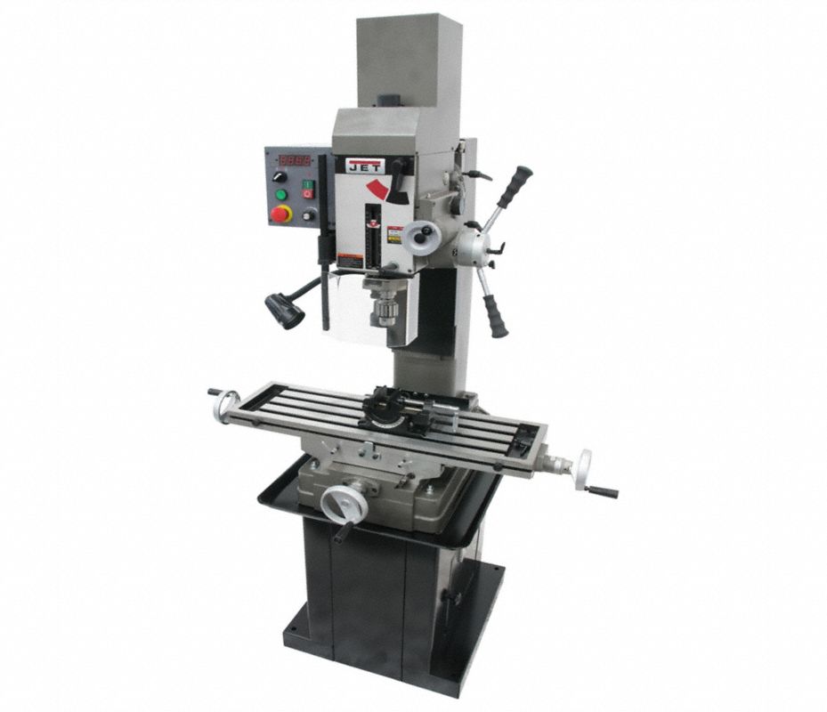 JET Máquina Fresadora/Perforadora marca JET, Husillo R8, Oscilación 21 ...