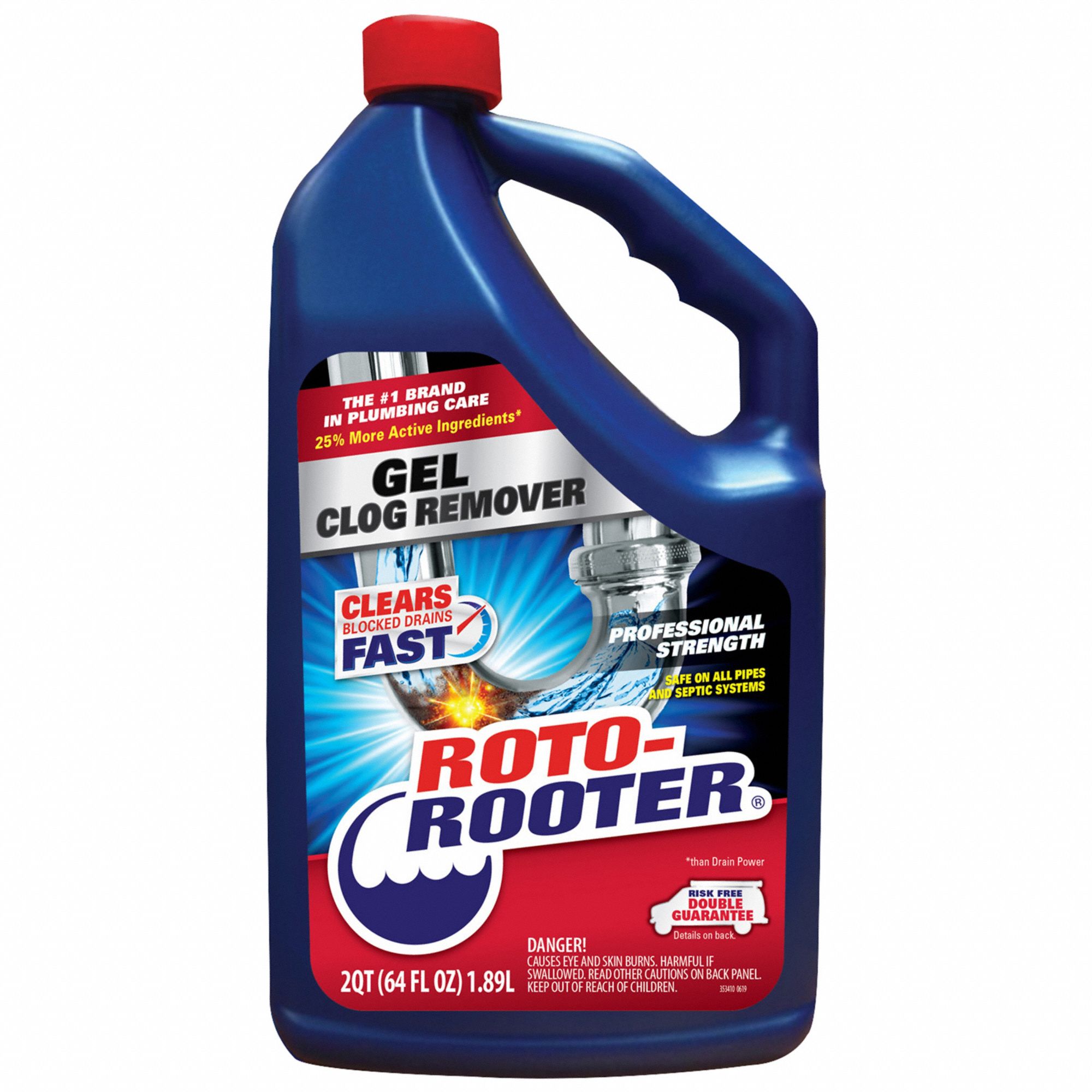 Gel Clog Remover, Bottle, 64 oz, PK4