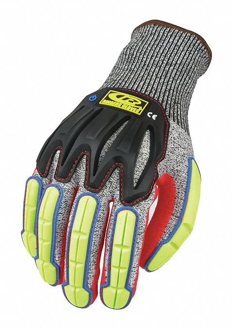 RINGERS Guantes Resistentes a Impactos Ringers® HPPE Gris/Rojo Talla 10 ...