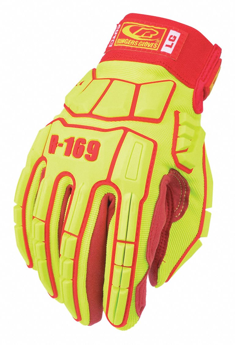 RINGERS Guantes para Mecánico Ringers® HPPE Amarillo/Rojo Talla 8 ...