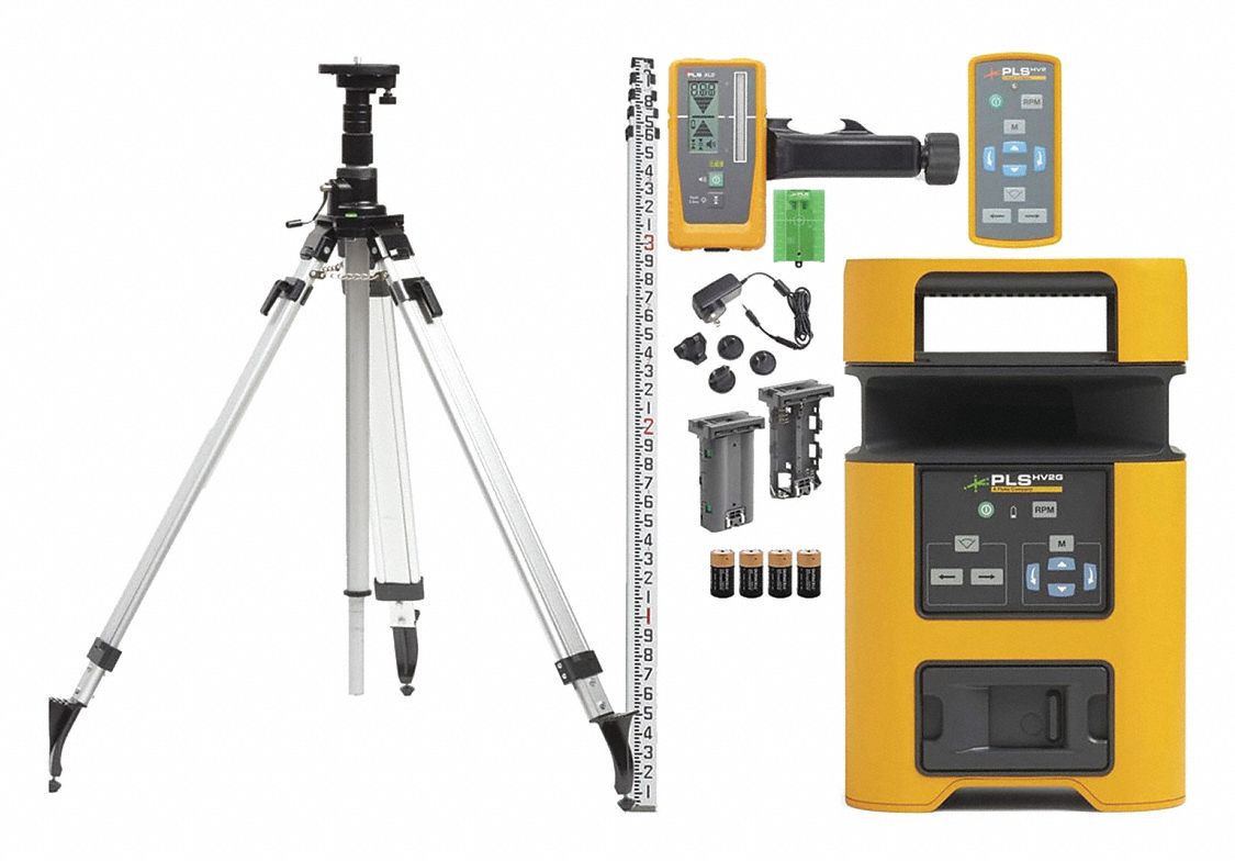 Kit de Nivel de Láser, Autonivelante Electrónico, Proyección Láser Horizontal y Vertical, para uso en Interior y Exterior, Clase 2