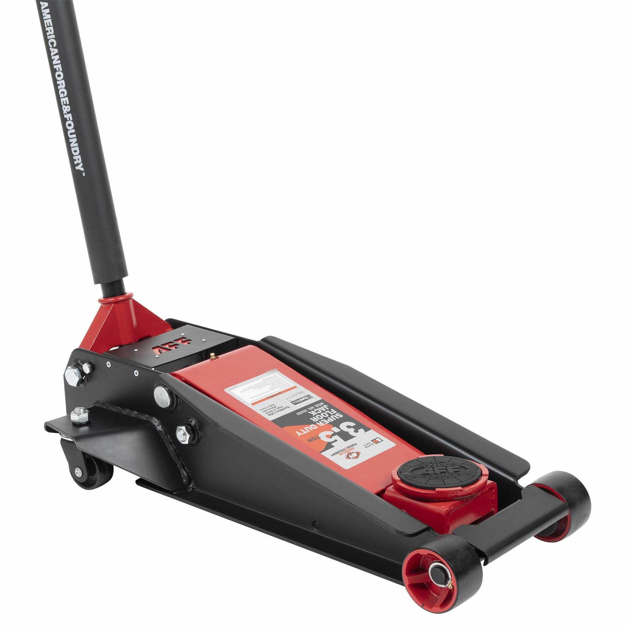 Auto Jacks: Steel, Socket, Mechanical, 3.5 ton Load Capacity, 4 in Min Lift