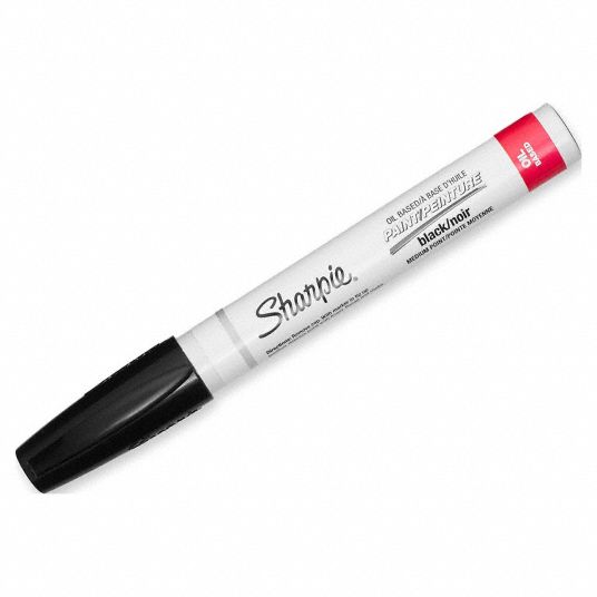 SHARPIE, Fiber, Medium Tip Size, Paint Marker - 462D47