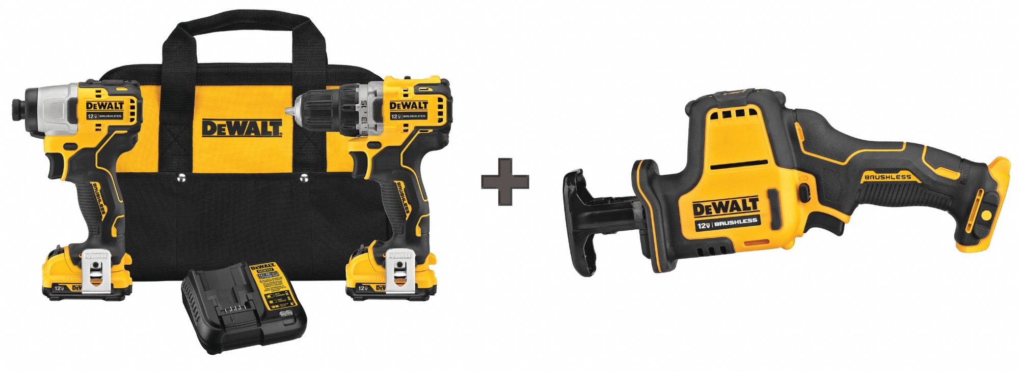 Cordless Combination Kit, 12V, 2 Tools