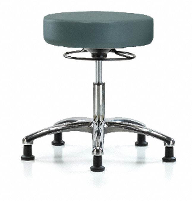 BLUE RIDGE ERGONOMICS Backless Pneumatic Stool 300 lb Wt Capacity 18 1 4 in to 23 1 4 in Vinyl