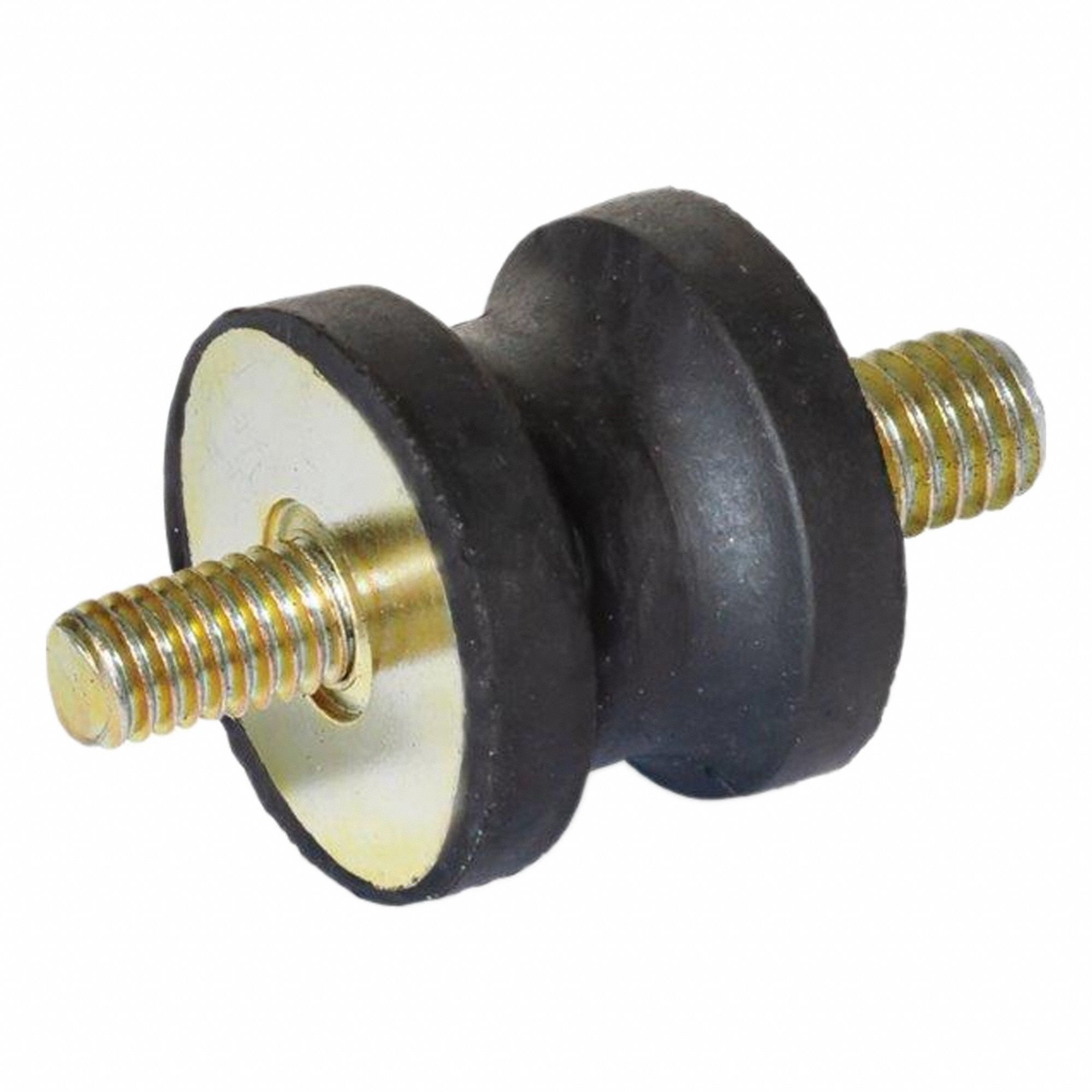 Vibration-Isolating Mount: Hourglass, Natural Rubber, Male x Male Style