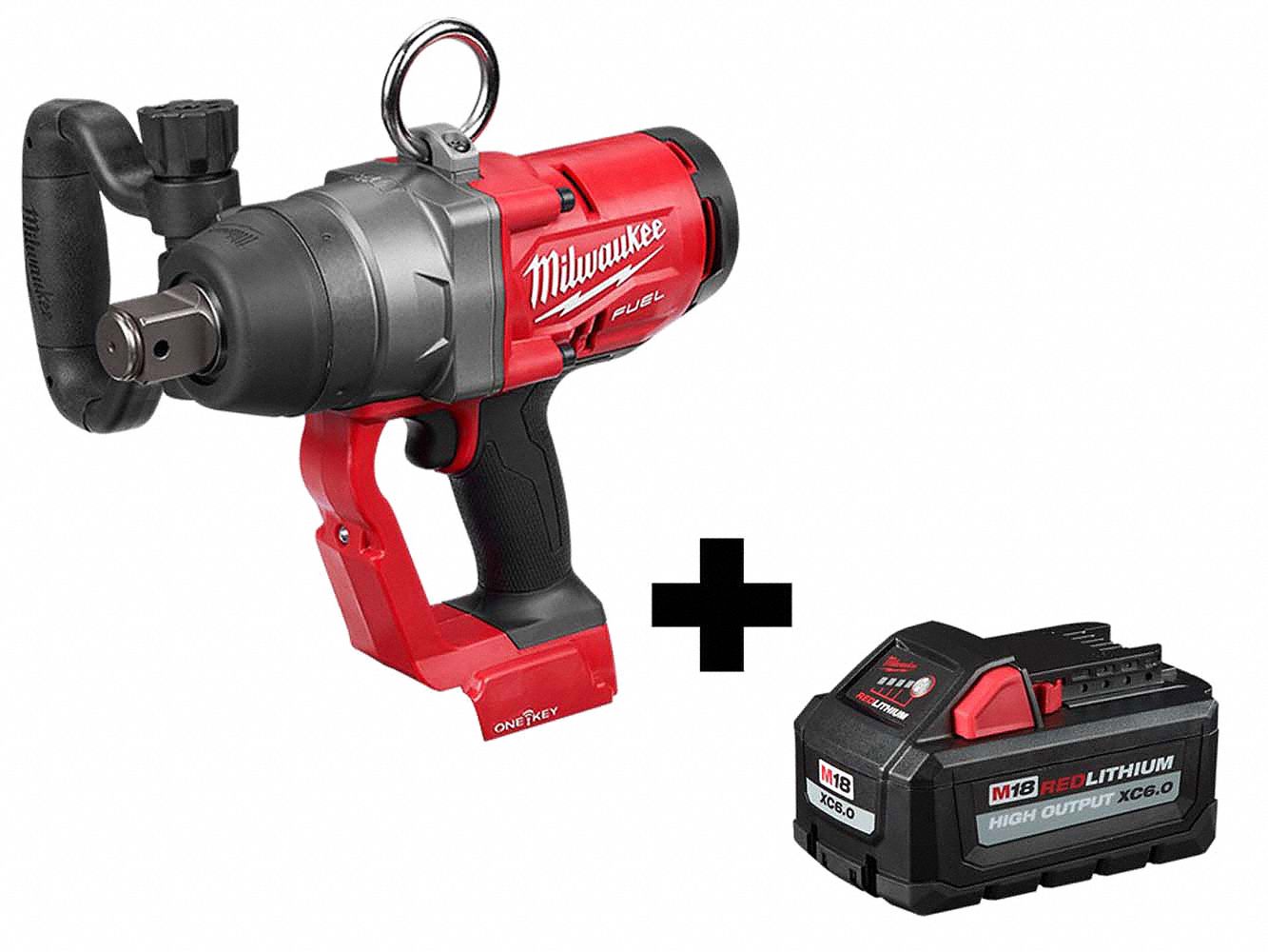 Impact Wrench, Cordless, 18V DC, 1800 RPM