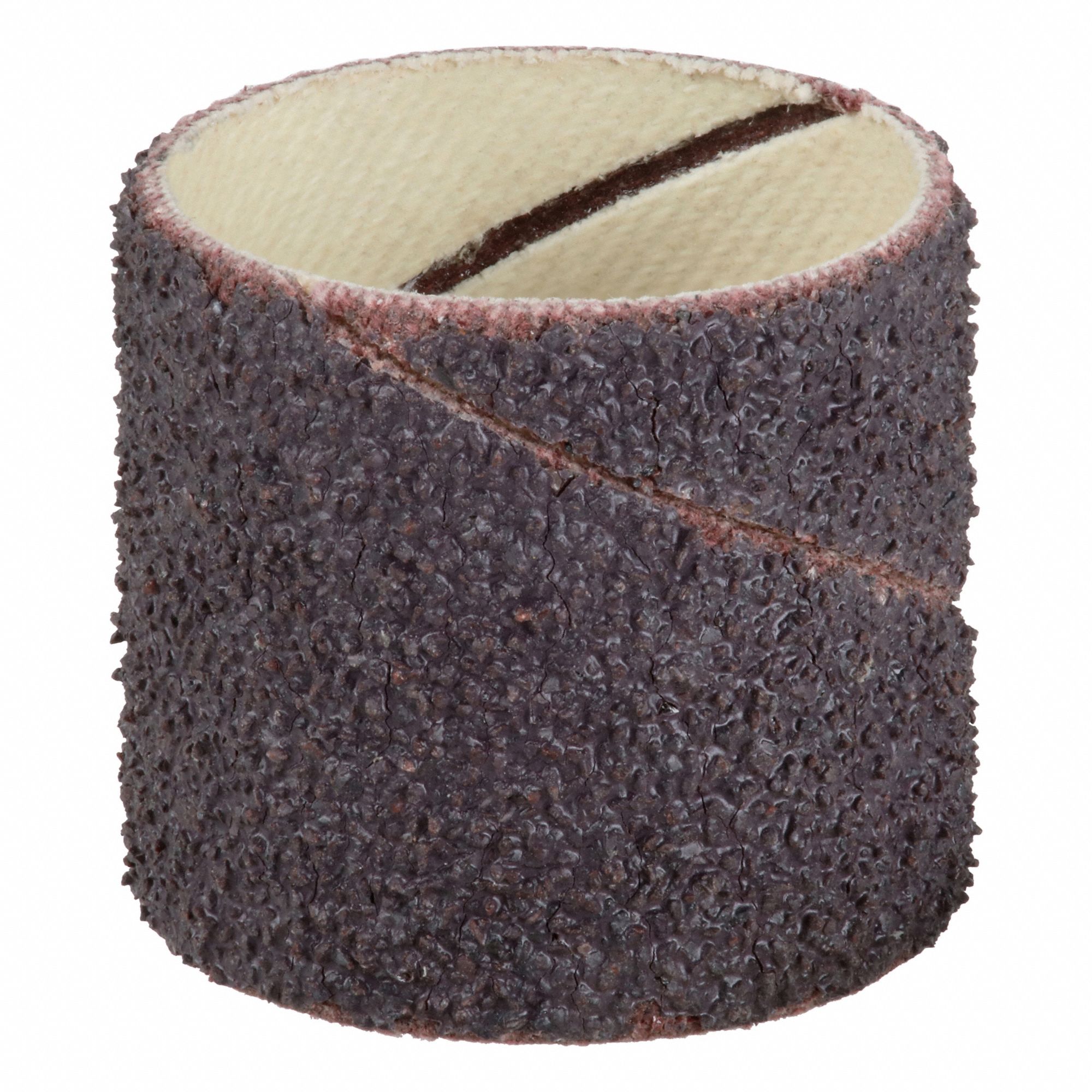 Spiral Band: 1 in Dia x 1 in W, Aluminum Oxide, 40 Grit, R228