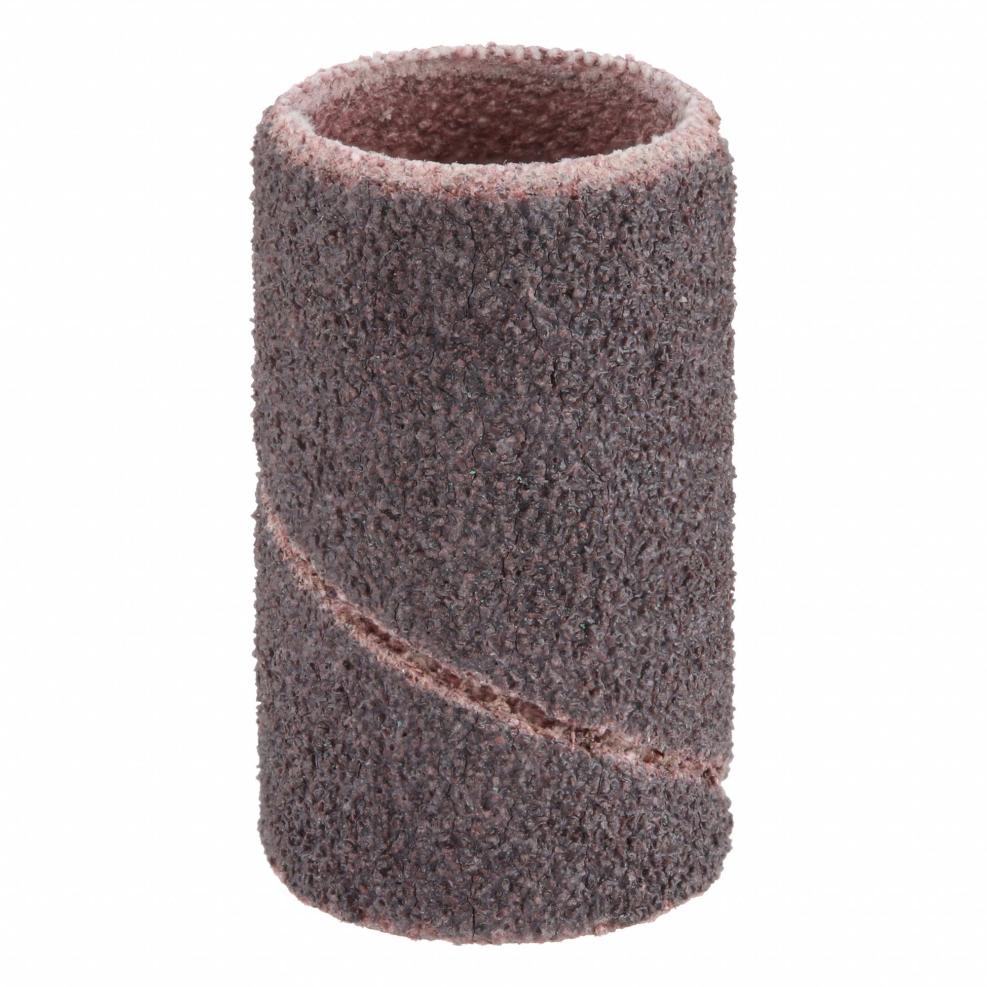 Spiral Band: 1/2 in Dia x 1 in W, Aluminum Oxide, 80 Grit, R228