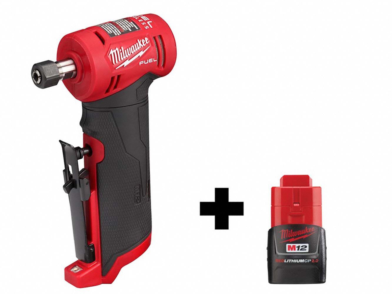 MILWAUKEE Cordless, Cordless Die Grinder, 24,500 RPM, 12V DC 359WG4