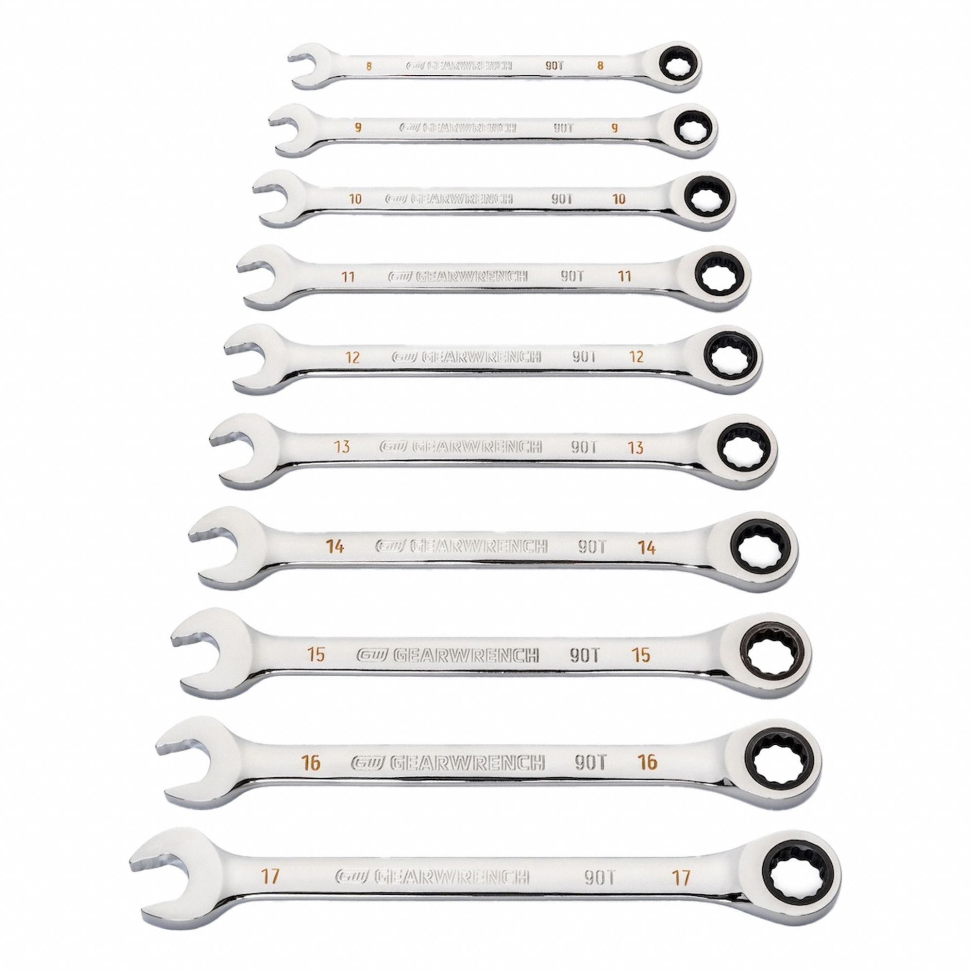 Combination Ratcheting Wrench Set 12 Pc