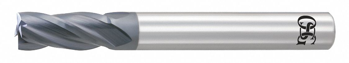 Square End Mill: Carbide, WXL Coated, 4 Flute, 3/4" Mill Dia, 1-1/2" LOC, 4" OAL