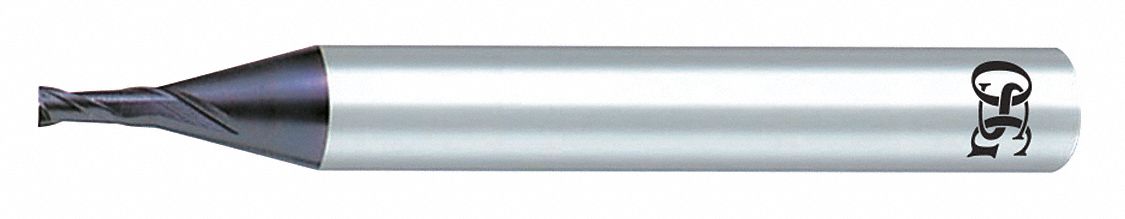 Cor Rad End Mill, 0.60mm, Carb, 0.10mm rad