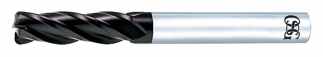 Corner Radius End Mill: Carbide, WXL Coated, 4 Flute, 10 mm Mill Dia, 22 mm LOC, 0.5 mm Rad