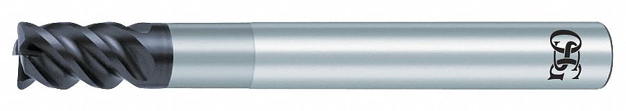 Corner Radius End Mill: Carbide, WXS Coated, 4 Flute, 1/2" Mill Dia, 1/2" LOC, 0.03" Rad