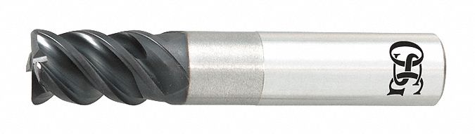 Square End Mill: Carbide, TiAlN Coated, 3 Flute, 1" Mill Dia, 1-1/2" LOC, 4" OAL